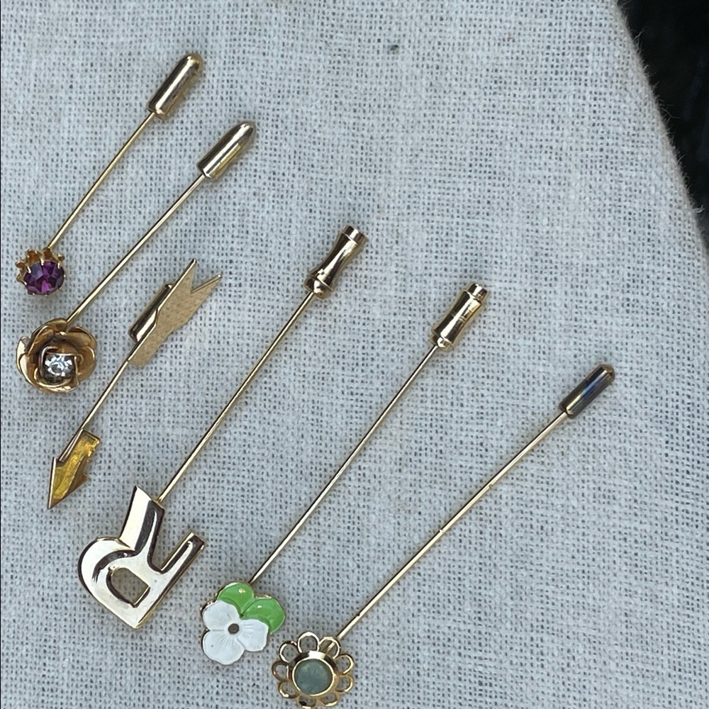 6 antique stick pins - Picture 4 of 5